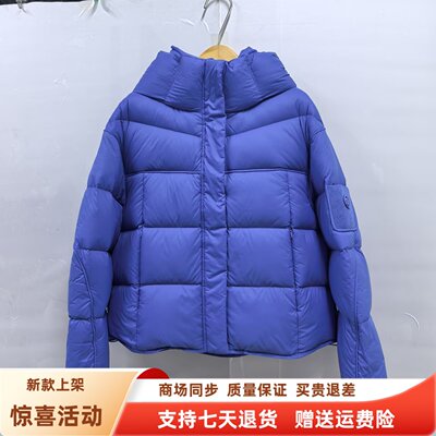 KLLS-C5535时尚休闲90鸭绒保暖连帽羽绒服短款外套冬装2026女新款