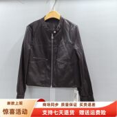 G26AP861时尚 2026女新款 休闲宽松夹克减龄百搭PU皮衣短款 外套春装