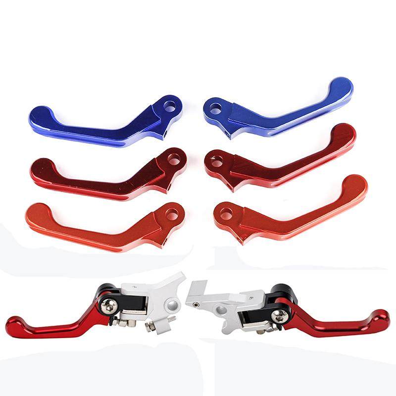 越野摩托车改装配件360度CNC折叠防摔离合把杆前刹车把手牛角手柄