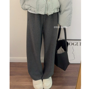 慵懒秋冬加厚休闲长裤 秋家自制 本期怒推人手bi备 加绒 软软裤