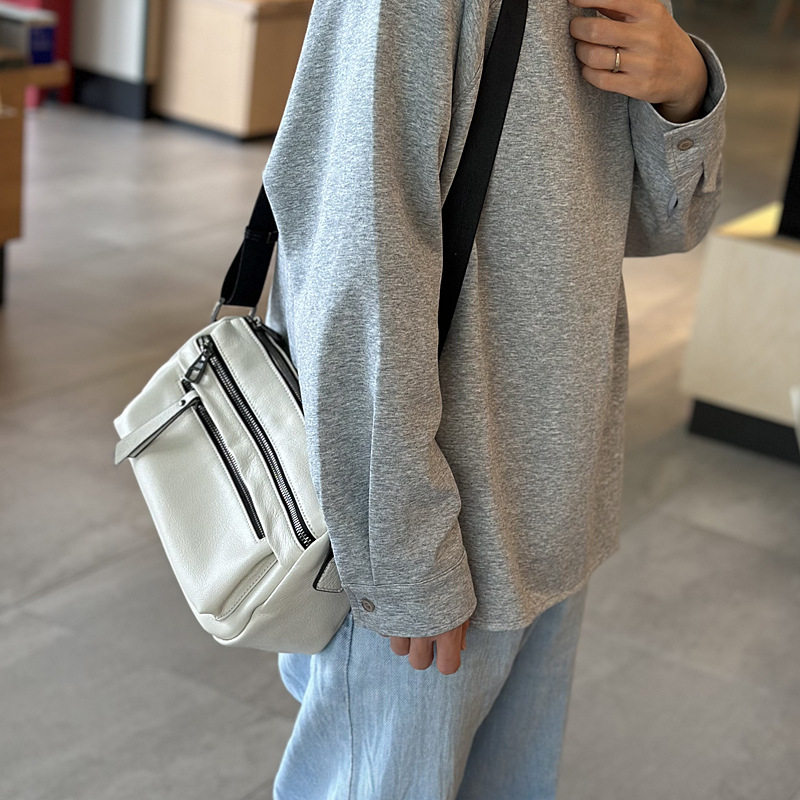 真皮女包头层牛皮单肩斜挎包多层袋时尚百搭高级感通勤斜背包