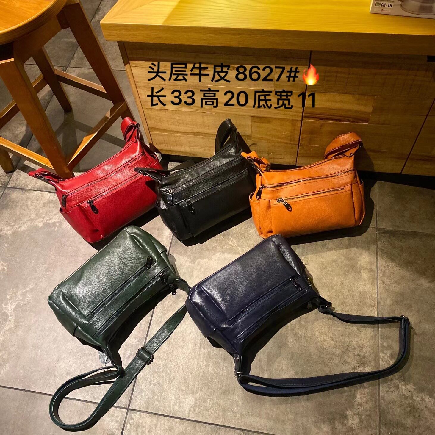 真皮女包头层牛皮2025新款多拉链袋大容量中老年妈妈单肩斜挎大包