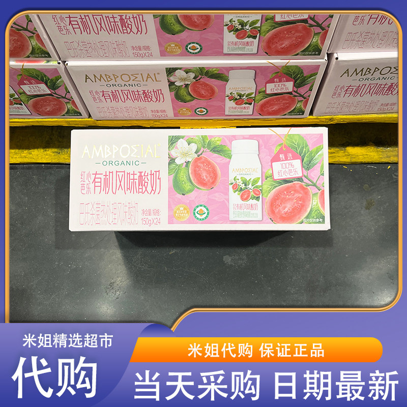 Sam会员超市代购红心芭乐有机风味酸奶150g早餐酸奶甜糯清香