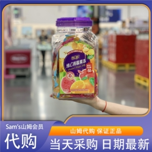 山姆代购 维C蒟蒻果冻1.8kg 美味Q弹真实果粒0脂肪0添加三种口味