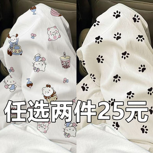 夏季 宽松薄款 棉绸睡裤 长裤 家居女士休闲 九分可外人造棉阔腿裤 大码