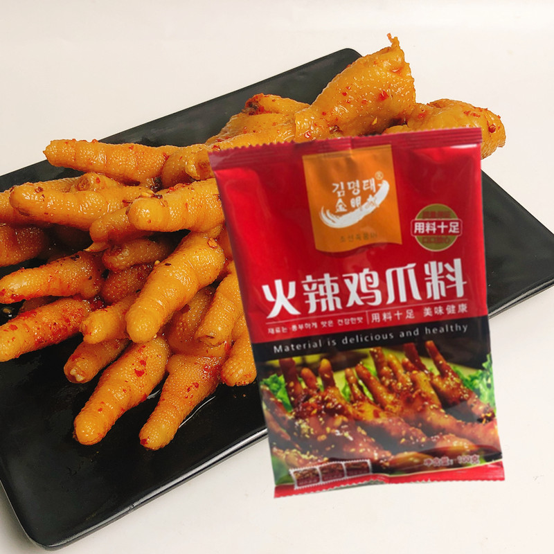 延边火辣鸡爪酱料韩式辣酱图片