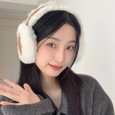 冬季女防寒耳罩户外骑车护耳毛绒加厚耳套防冻耳捂子简约少女耳包