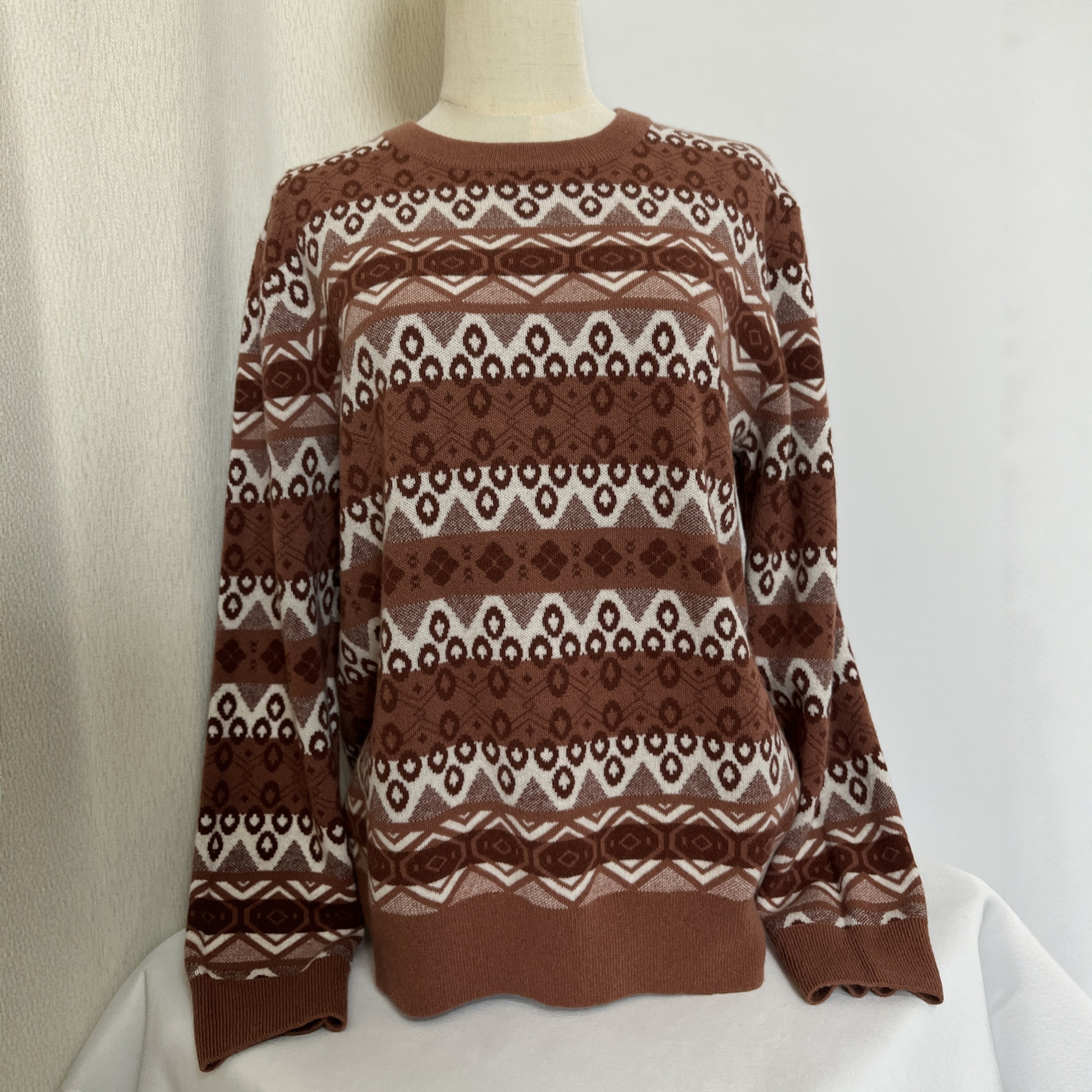 鹿王女士纯山羊绒衫秋冬季百搭保暖休闲简约针织提花打底衫毛衣厚,女装/女士精品,羊绒衫,淘宝优惠券,粉丝福利购,淘宝优惠卷