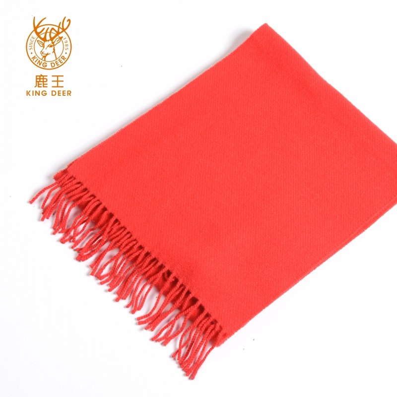 正品鹿王羊绒男女通用休闲风围巾