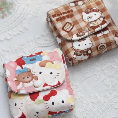 布艺可爱便携卫生巾收纳袋