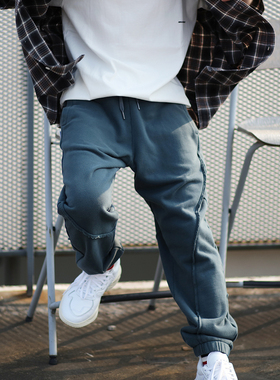 ABSURD LOGIC 荒诞逻辑 美式街头 弧线解构抽绳束脚运动卫裤宽松