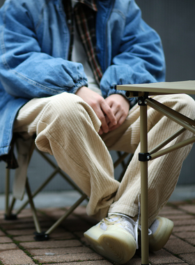 ABSURD LOGIC 荒诞逻辑 休闲裤美式街头锥形宽松直筒灯芯绒工装裤