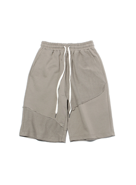 ABSURD LOGIC 荒诞逻辑 原创设计 弧线解构拼接短卫裤休闲中裤夏