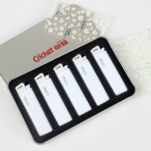 cricket草蜢正品纯白色礼盒装5支