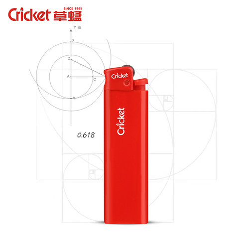 cricket草蜢正品进口红色打火机
