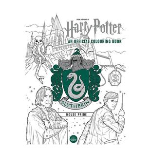【预售】哈利波特:斯莱特林学院的骄傲:官方涂色本 Harry Potter: Slytherin House Pride 原版英文儿童趣味 善本图书