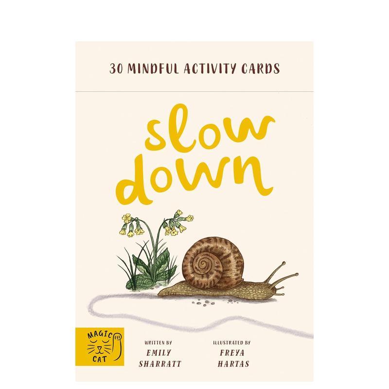 【预售】放慢脚步:30张启发心灵的活动卡牌Slow Down: 30 mindful activity cards 创意心灵卡片产品 英文原版 善本图书