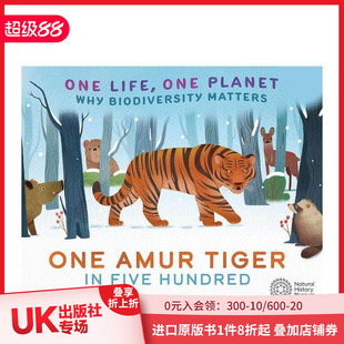 一只 Planet 预售 一个星球：五百只东北虎中 Hundred 英文儿童绘本 Five One 一个生命 Tiger Amur Life 原版