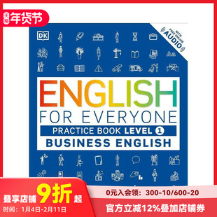 【现货】DK新视觉人人学英语:商务英语练习册第1级 英文原版图书English for Everyone Business English Practice Book Level1