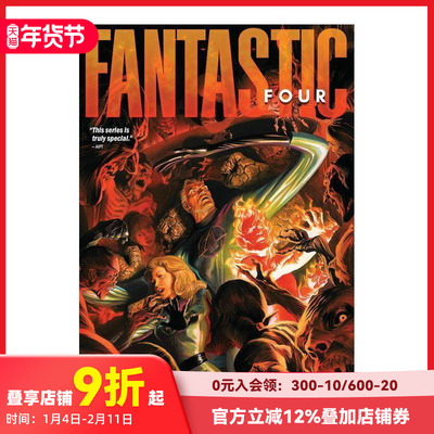 【现货】英文漫画 神奇四侠 卷4：幸运之神眷顾小侠 Fantastic Fou