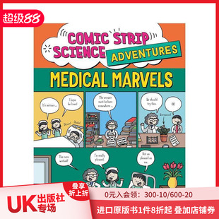 原版 善本图书 Comic Adventures Medical Science 科学大冒险漫画系列：医学奇迹 Strip 英文儿童漫画 Marvels 预售