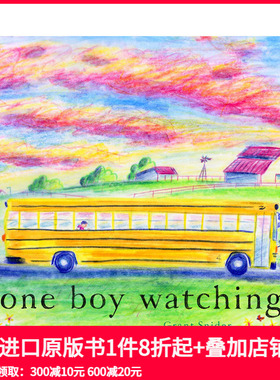 【预售】【美国插画师Grant Snider】男孩他在看 One Boy Watching 进口原版英文儿童绘本 善本图书