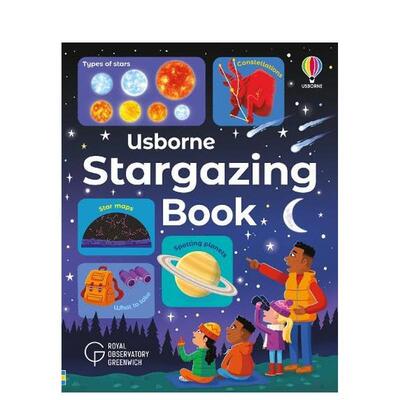 【预售】尤斯伯恩观星手册 Usborne Stargazing Book 原版英文儿童趣味 善本图书