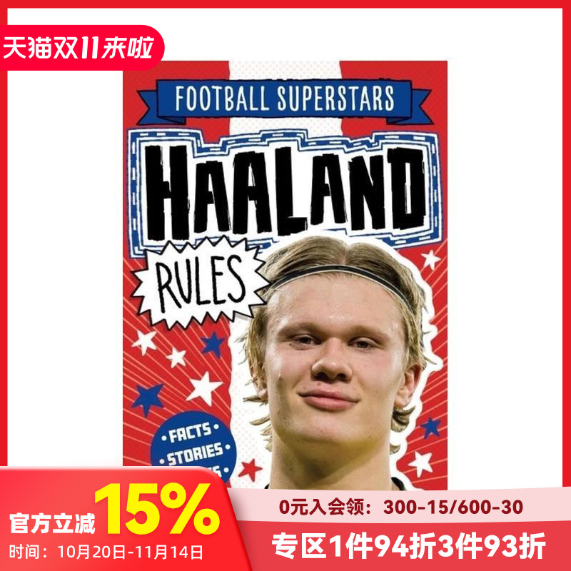 【现货】英文原版 足球明星特辑:哈兰德【Football Superstars】Haaland Rules 6岁+儿童英语初级桥梁书 进口图书 善本童书