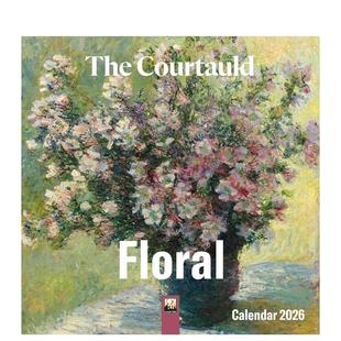 Floral 预售 The Mini 原版 2026年迷你挂历 Calendar 考陶尔德：花卉 日历 艺术日历 Wall Courtauld