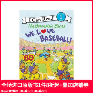 Baseball 英文儿童分阶阅读 我们爱棒球 Bears Berenstain 贝尔斯登熊 The 原版 Love 现货