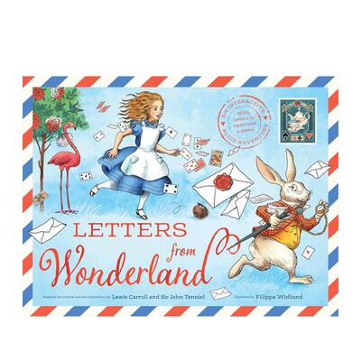 【预售】仙境来信 爱丽丝奇幻冒险游戏书 Letters from Wonderland 原版英文儿童趣味