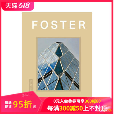 【预售】【设计专着】诺曼·福斯特 【Design Monograph】Foster 原版英文建筑设计 善本图书