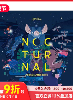 【预售】夜行动物 Nocturnal 原版英文儿童绘本 善本图书