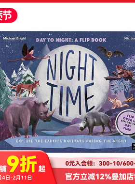【预售】【翻翻书】昼夜：探索地球栖息地昼夜生态 Daytime and Night-time 原版英文儿童趣味 善本图书