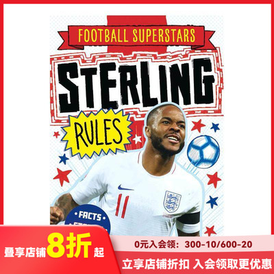 【现货】足球明星特辑：斯特林 【Football Superstars】Sterling Rules 原版英文漫画书