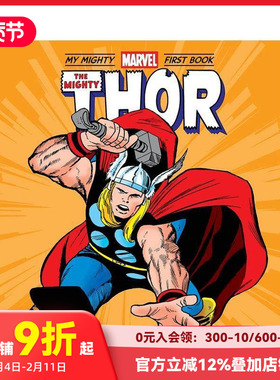【现货】英文原版 【首本非凡漫威读物】雷神Thor纸板书绘本 Mighty Marve 3-6岁 进口儿童图书 善本童书