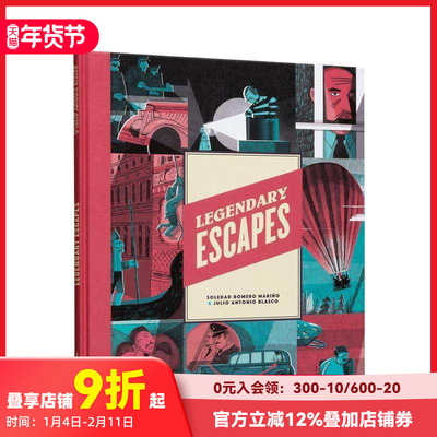 【现货】传奇的逃亡冒险 Legendary Escapes 进口原版英文儿童绘本 善本图书