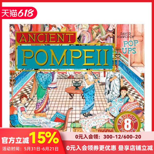 【现货】【古文明立体书】庞贝古城立体书 【Ancient Civilisations Pop-Ups】Ancient Pompeii Pop-Ups原版英文儿童立体