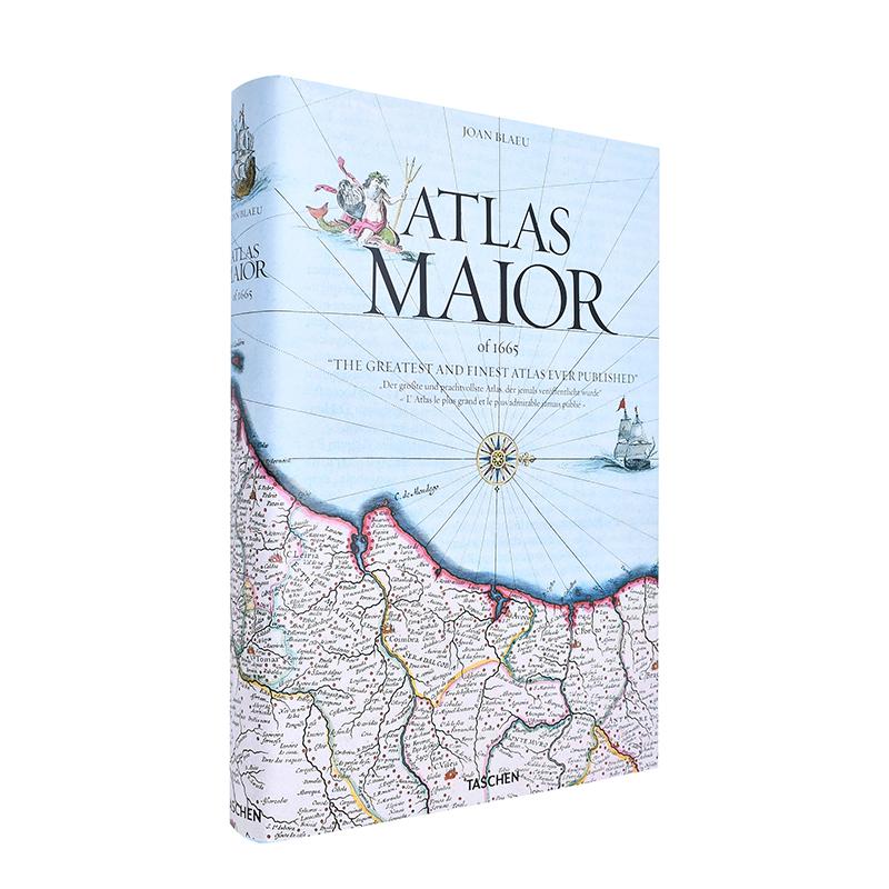 【现货】[TASCHEN]英文原版 Joan Blaeu Atlas Maior 1665年世界古图集 英文地图艺术设计书籍 地图制图历史