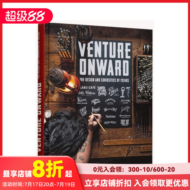 【现货】勇往直前:1924年的美国设计及奇闻轶事 Venture Onward : The Design and Curiosities of 1924 US 英文平面设计