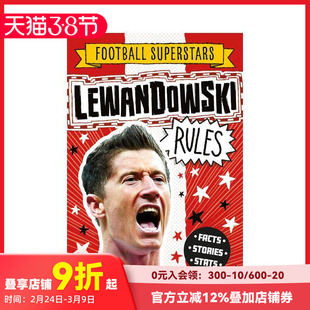 【预售】英文原版 足球明星特辑:莱万多夫斯基【Football Superstars】Lewandowski Rules 6岁+儿童英语初级桥梁书 进口图书