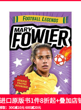 【预售】玛丽·福勒：足球传奇 Mary Fowler: Football Legends 原版英文儿童漫画