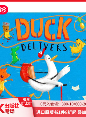 【现货】鸭子速达 Duck Delivers 原版英文儿童绘本 爆笑邮递员故事