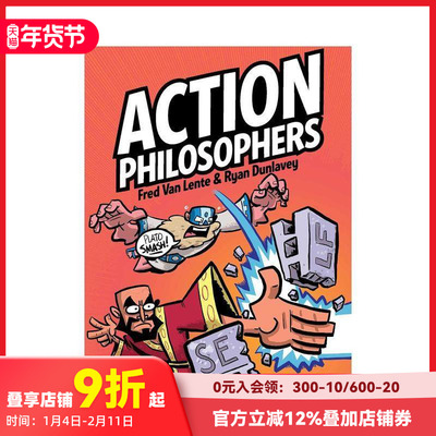 【预售】行动哲学家：伟大的思想家（精装） Action Philosophers: Hooked On Classics 原版英文漫画书