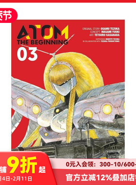 【预售】英文漫画 铁臂阿童木起源3 ATOM:The Beginning Vol.3 英文原版 Tetsuro Kasahara 原子小金刚 进口漫画书籍 善本图书