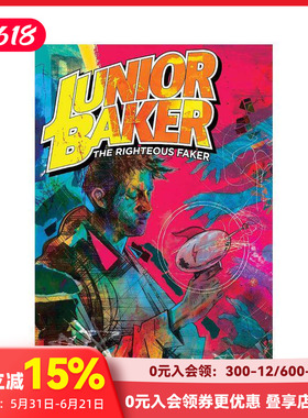 【预售】少年贝克：正义的伪装者 Junior Baker The Righteous Faker 原版英文漫画书