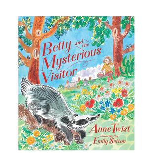 【预售】【英国插画师Emily Sutton】贝蒂与神秘访客 Betty and the Mysterious Visitor 原版英文儿童绘本 善本图书