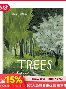 【现货】树：插画图解 Trees: An Illustrated Celebration  进口原版英文原画设定集画册画集艺术 善本图书