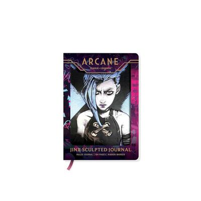 【预售】英雄联盟双城之战：金克丝笔记簿 Arcane Sculpted Journal: Jinx 原版笔记本Notebook