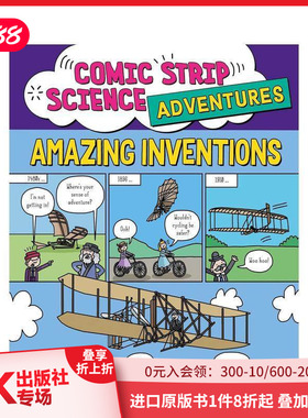 【预售】科学大冒险漫画系列：惊人发明 Comic Strip Science Adventures: Amazing Inventions 原版英文儿童漫画 善本图书